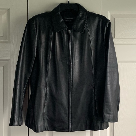Preswick & Moore Leather Coat. EUC - Picture 1 of 11